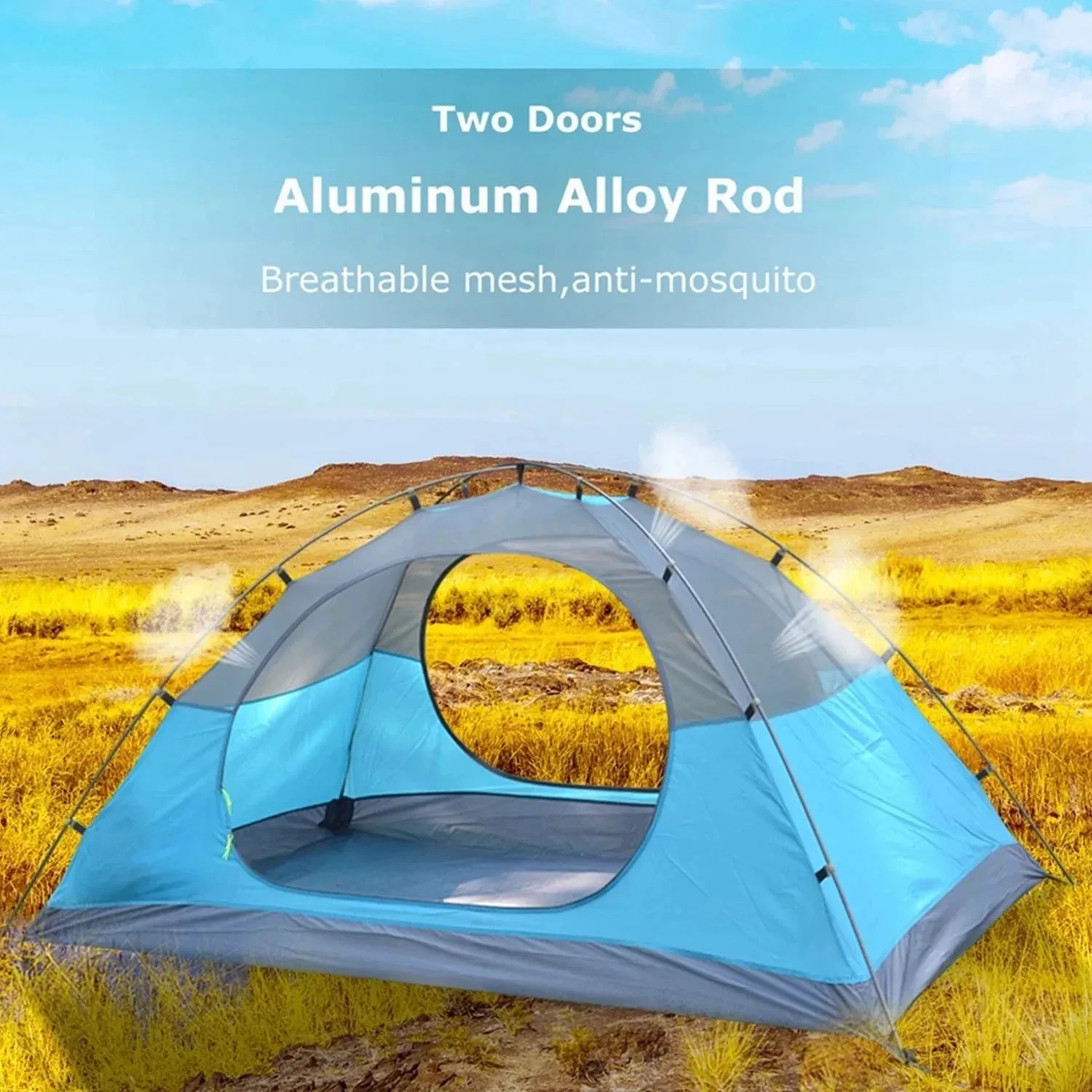 Backpacking Tent, 2 Person Instant Camping Tent