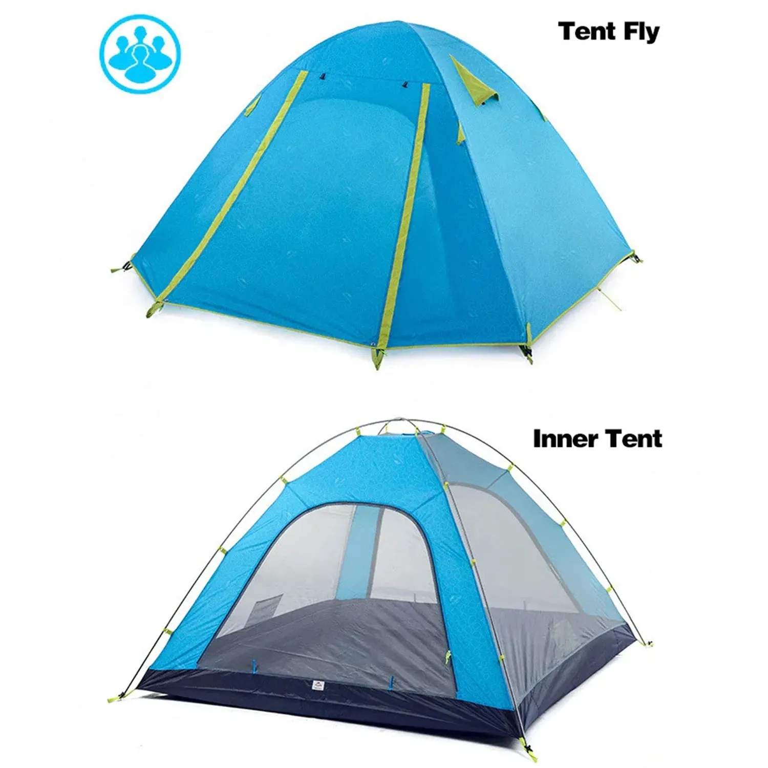 Backpacking Tent, 2 Person Instant Camping Tent