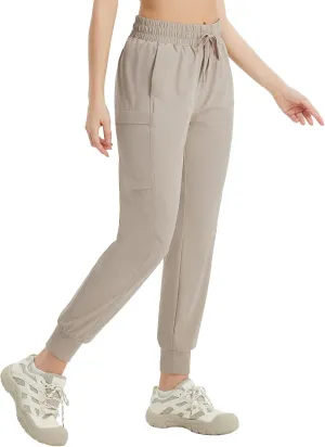 baleaf Women's Cargo Joggers Hiking Pants with Pockets Lightweight Jogger Quick Dry Sweatpants