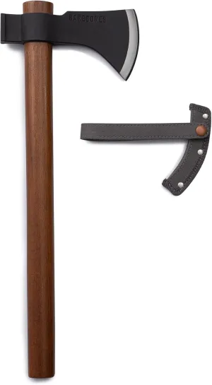 Barebones Field Hatchet - Camp and Woodsman Hatchet with Hammer and Sheath - Essential Camping and Outdoor Tools
