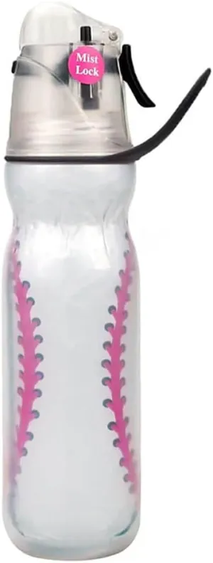 Baseball Sports Water Bottles for School Boys Girls 20 oz Kids Insulated Water Bottle Mist Sip Cool Cute Plastic Water Bottles BPA-Free Leakproof Squeeze Misting Softball Waterbottle