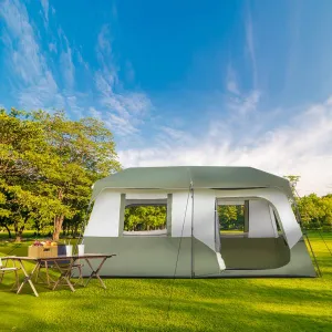 BaseLodge™ 8-Person Tactical Instant Tent – Fast-Deploy Shelter for Group Adventures