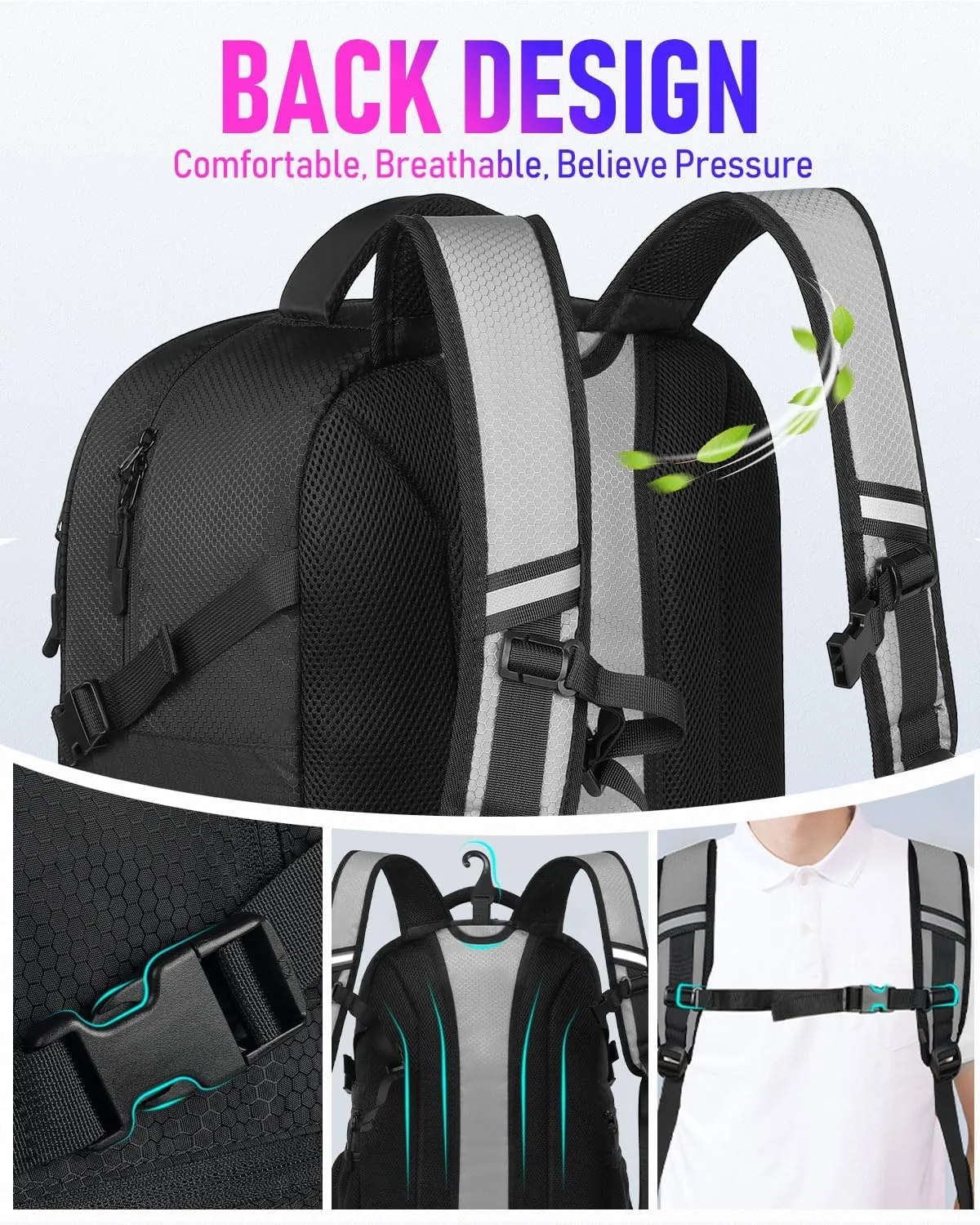Basketball Bag Backpack with Ball Holder Shoes Compartment, Large Basketball Accessories Sports Bag