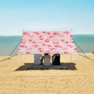 Beach Shade Tent with UPF50  UV Protection,Howdy Girl Texas Cowgirl Lightweight Camping Sun Shelter for Outdoor,Camping Trips, Fishing, Backyard,Picnics,Easy Set Up and Carry 9x10.5 FT