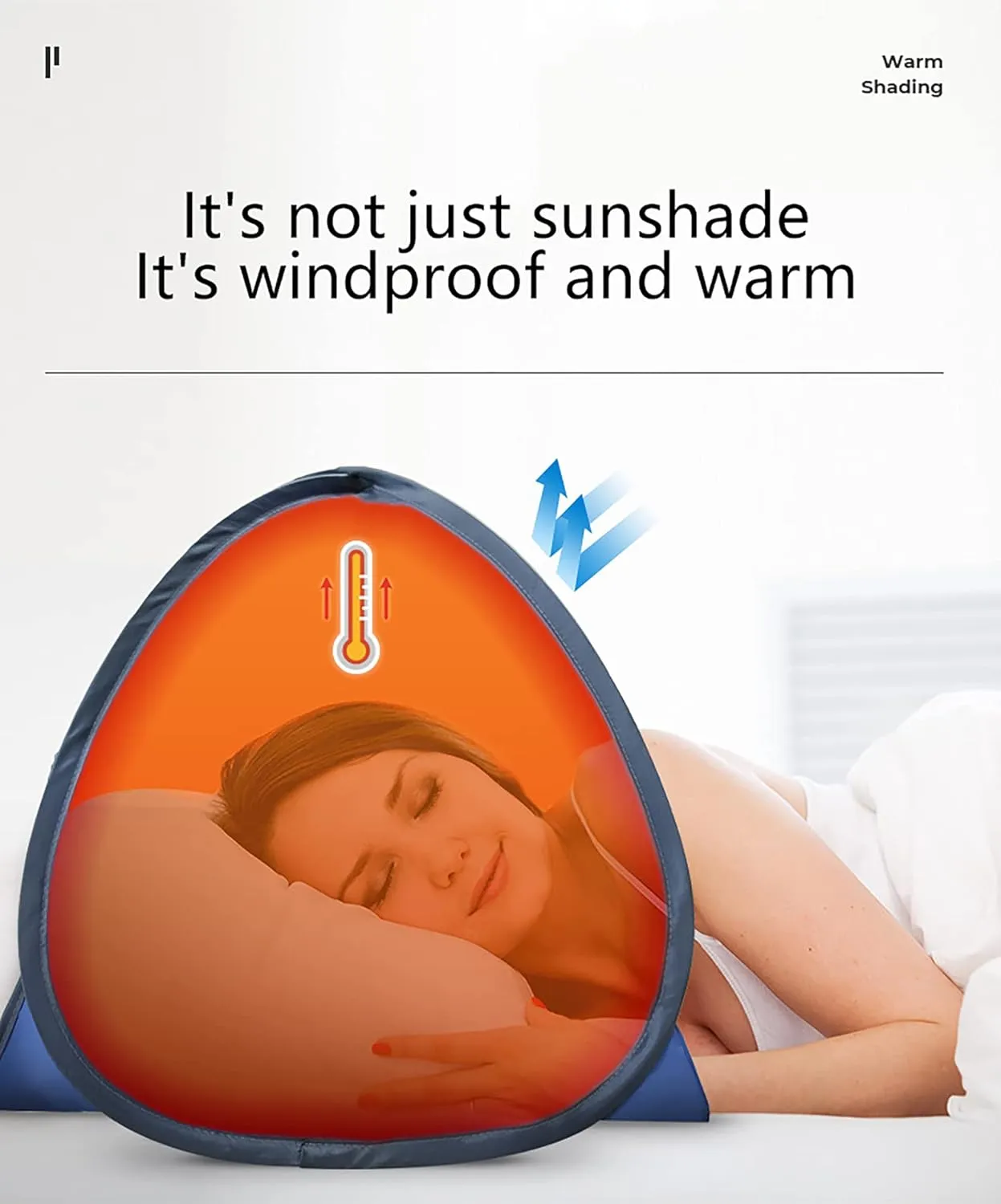 Beach Tent, Portable Portable Rainproof and Sunscreen Bag, with Carrying Bag, Automatic Quick Opening Beach Tent
