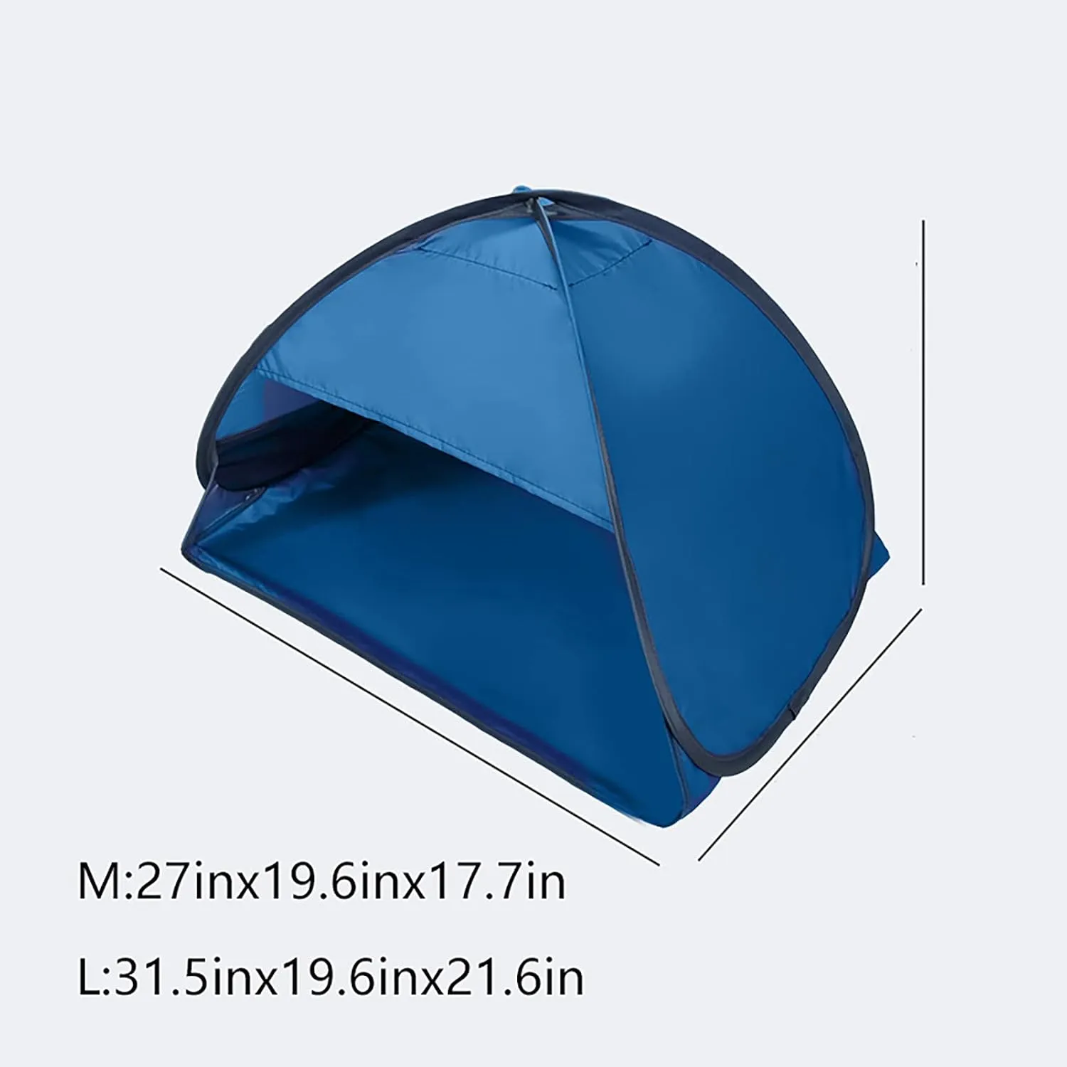 Beach Tent, Portable Portable Rainproof and Sunscreen Bag, with Carrying Bag, Automatic Quick Opening Beach Tent