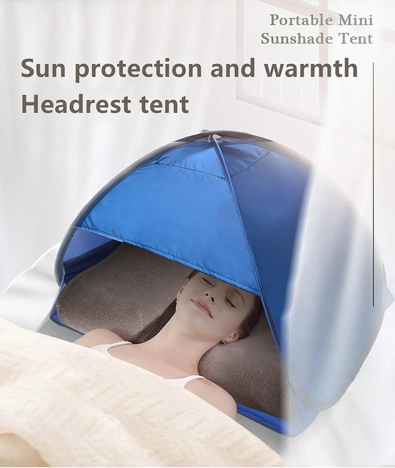 Beach Tent, Portable Portable Rainproof and Sunscreen Bag, with Carrying Bag, Automatic Quick Opening Beach Tent