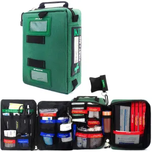 BearHoHo 255PCs Pro First Aid Kit Emergency Survival Trauma Kit Medical Kit with Labeled Compartments for Boat Car Truck Camping Hiking Travel & Backpacking