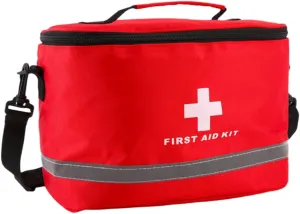 Beaupretty Emergency Bag Cylinder Shape First Aid Bag with Shoulder Strap and Durable for Outdoor Activities and Family Emergencies Random Shoulder Girdle Color Random Color