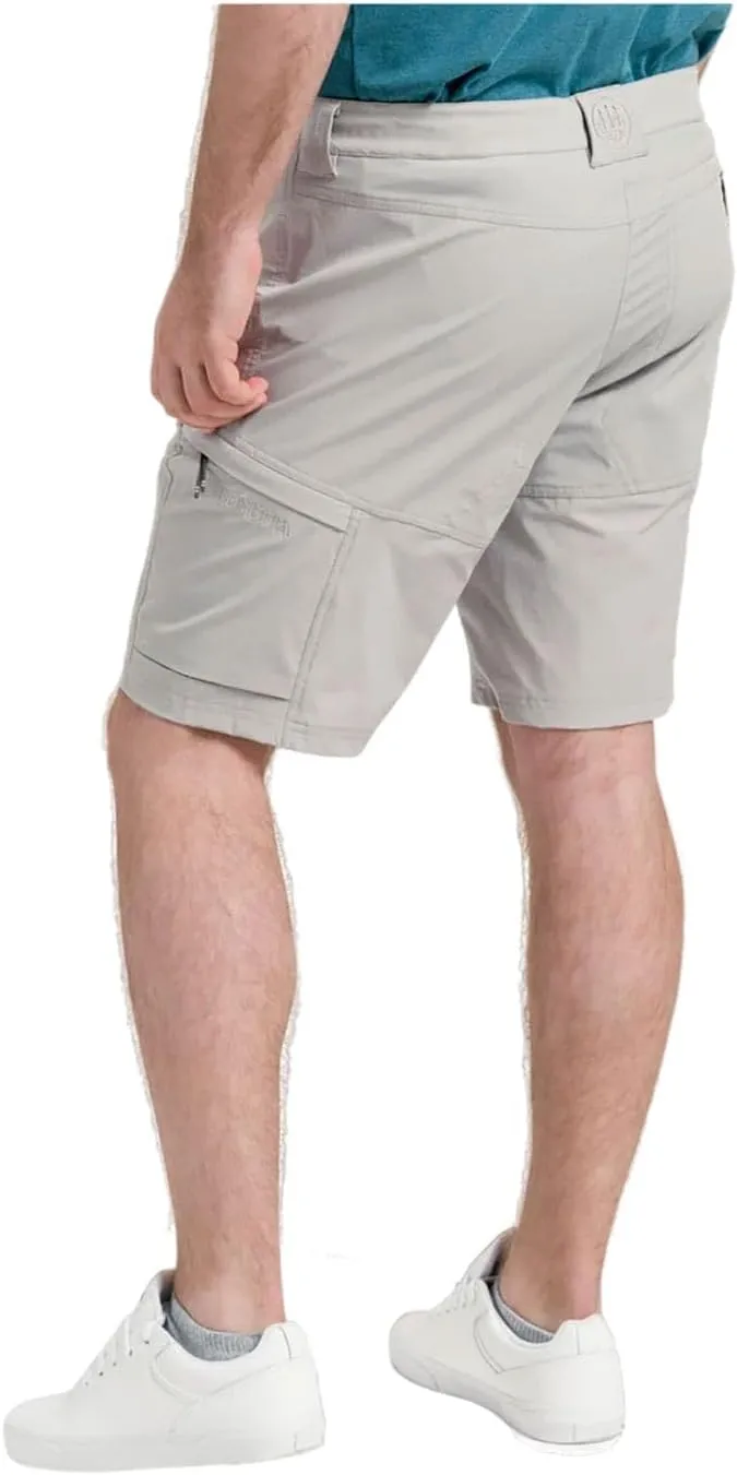 Beretta Men's Tech Bermuda Lightweight Breathable Flexible Shooting Shorts with Zippered Back Pocket & 2 Side Cargo Pockets