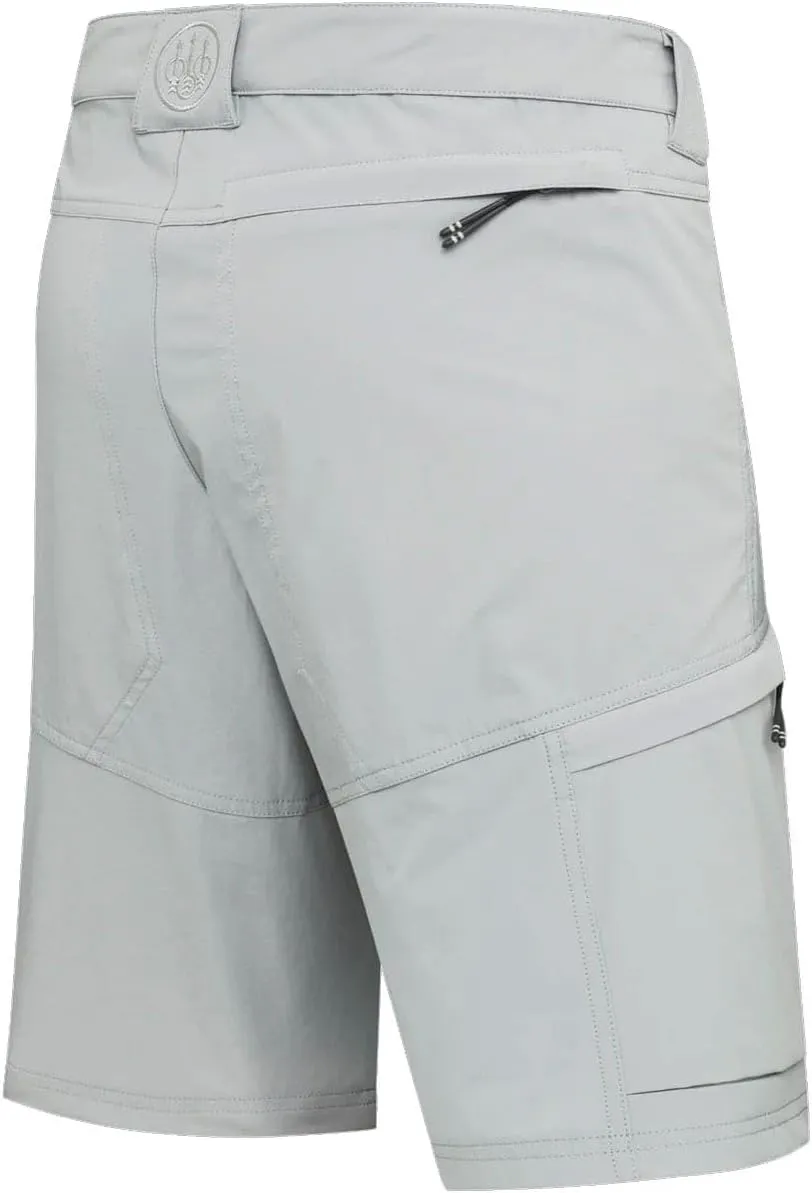 Beretta Men's Tech Bermuda Lightweight Breathable Flexible Shooting Shorts with Zippered Back Pocket & 2 Side Cargo Pockets