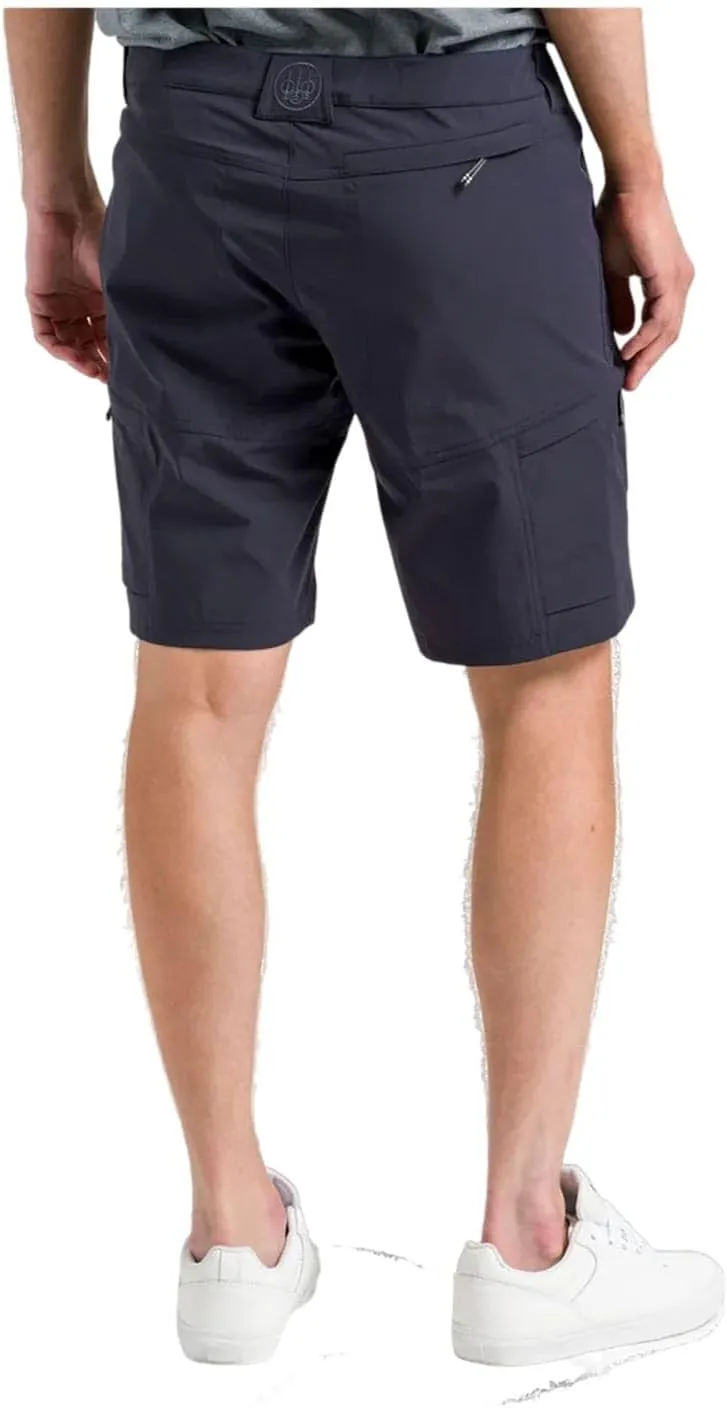 Beretta Men's Tech Bermuda Lightweight Breathable Flexible Shooting Shorts with Zippered Back Pocket & 2 Side Cargo Pockets
