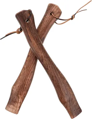 BESPORTBLE 2pcs Wooden Axe Handle Replacement for Survival Hatchet Non-Slip Grip Axe Handle Replacement