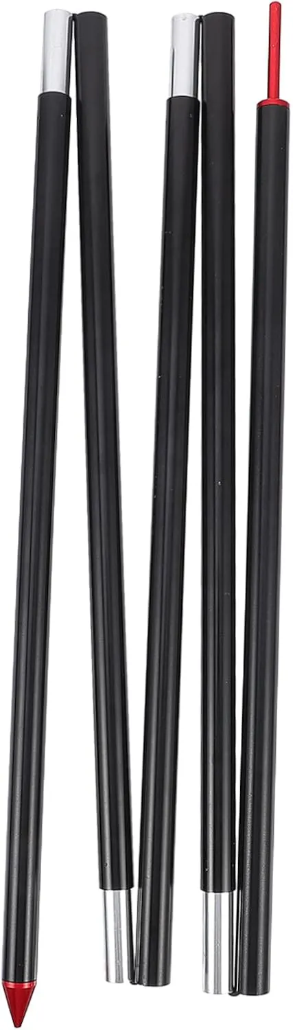 BESPORTBLE High Wind Resistant Tent Poles Replacement 5 Sections Extending Canopy Rod for Tarp