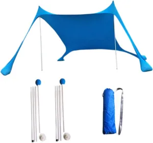 BESPORTBLE Outdoor Canopy Tent Sun Shade Sail Multi-Functional Beach Mat for Camping Fishing Picnics Easy Setup Material Uv Portable Outdoor Shelter