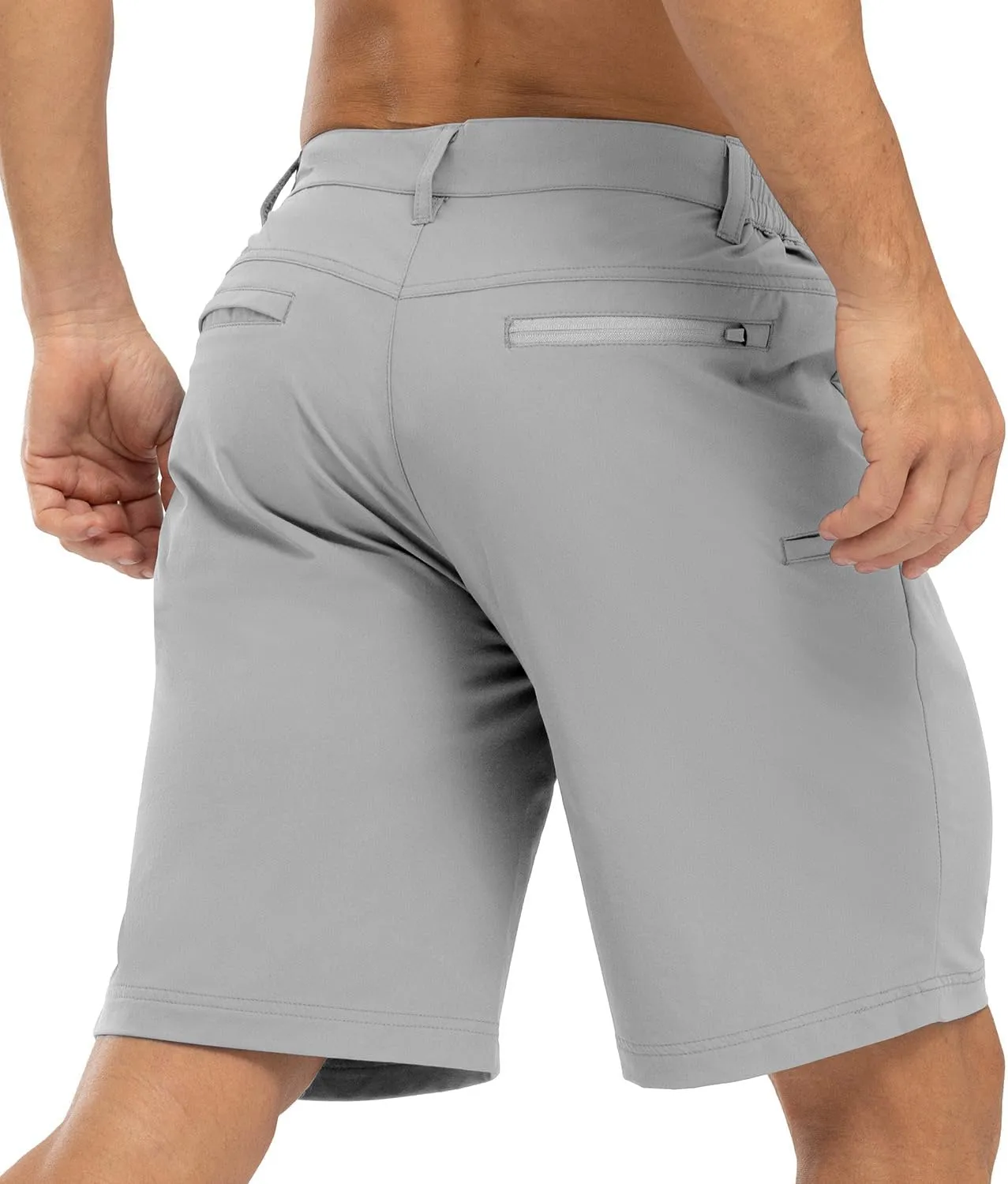 BGOWATU Mens Golf Shorts Stretch Dress Shorts Dry Fit Casual Hiking Cargo Shorts for Summer with Pockets