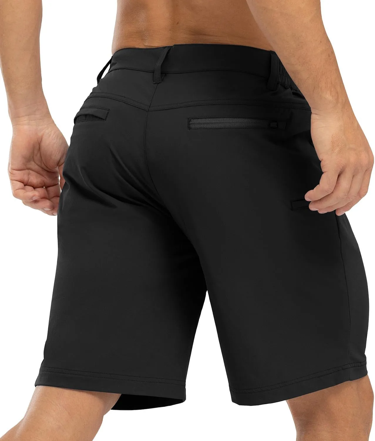 BGOWATU Mens Golf Shorts Stretch Dress Shorts Dry Fit Casual Hiking Cargo Shorts for Summer with Pockets