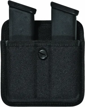 Bianchi Patroltek 8020 Double Mag Pouch with Open Top for Easy Access - Fits Duty Belt Mags for The Glock and More - Black (Size 2) 31396