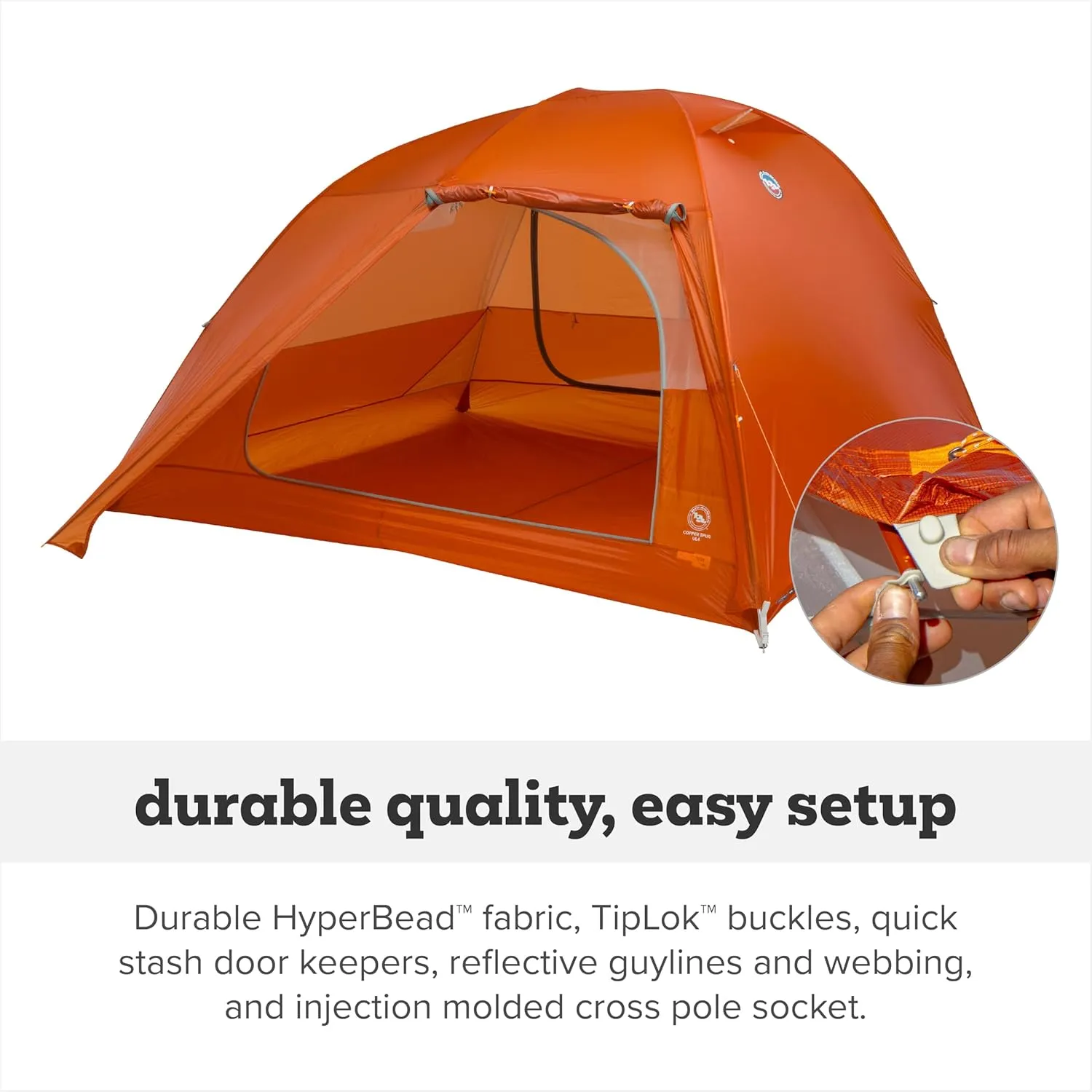 Big Agnes Copper Spur UL - Backpacking Tent for Camping, 3 Season, Ultralight, Waterproof, Anodized Poles