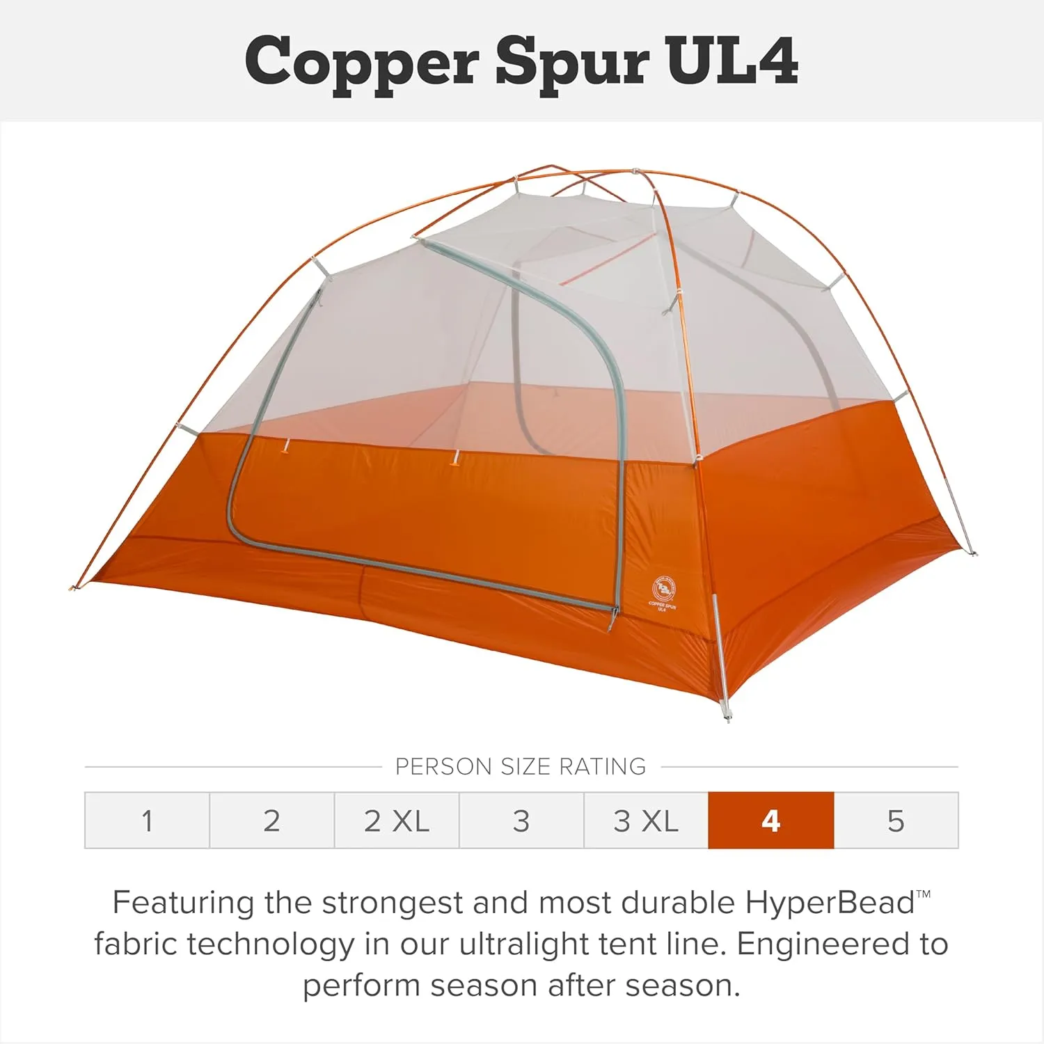 Big Agnes Copper Spur UL - Backpacking Tent for Camping, 3 Season, Ultralight, Waterproof, Anodized Poles