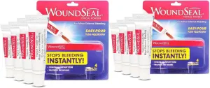 Biolife WoundSeal Topical Powder Wound Care First Aid for Cuts, Scrapes and Abrasions Single Use, 8 Bottles (Packaging May Vary), 2-Pack