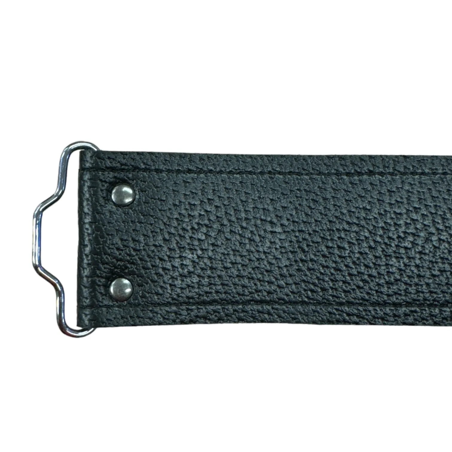 Black Leather Adjustable Kilt Belt