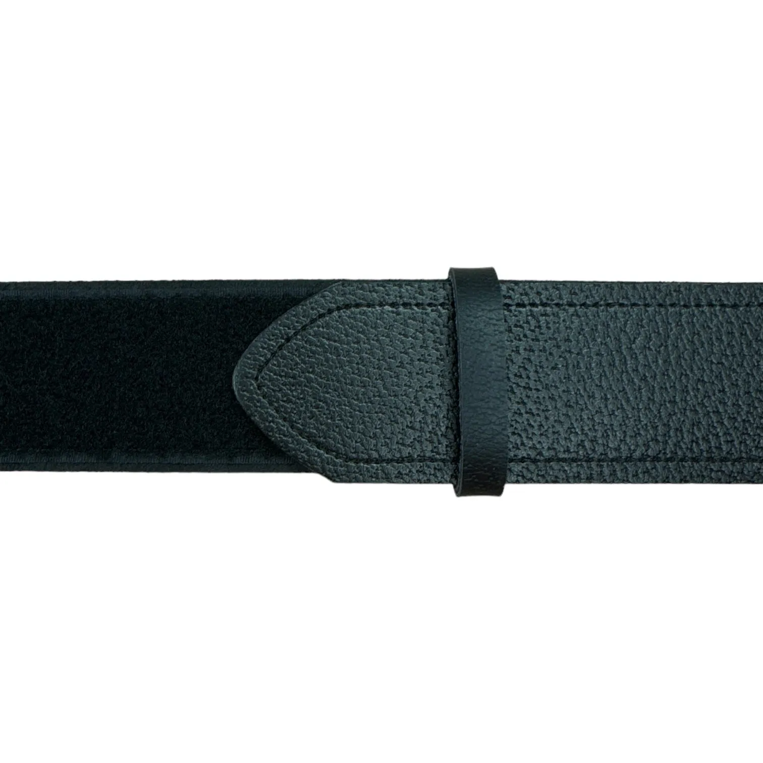 Black Leather Adjustable Kilt Belt