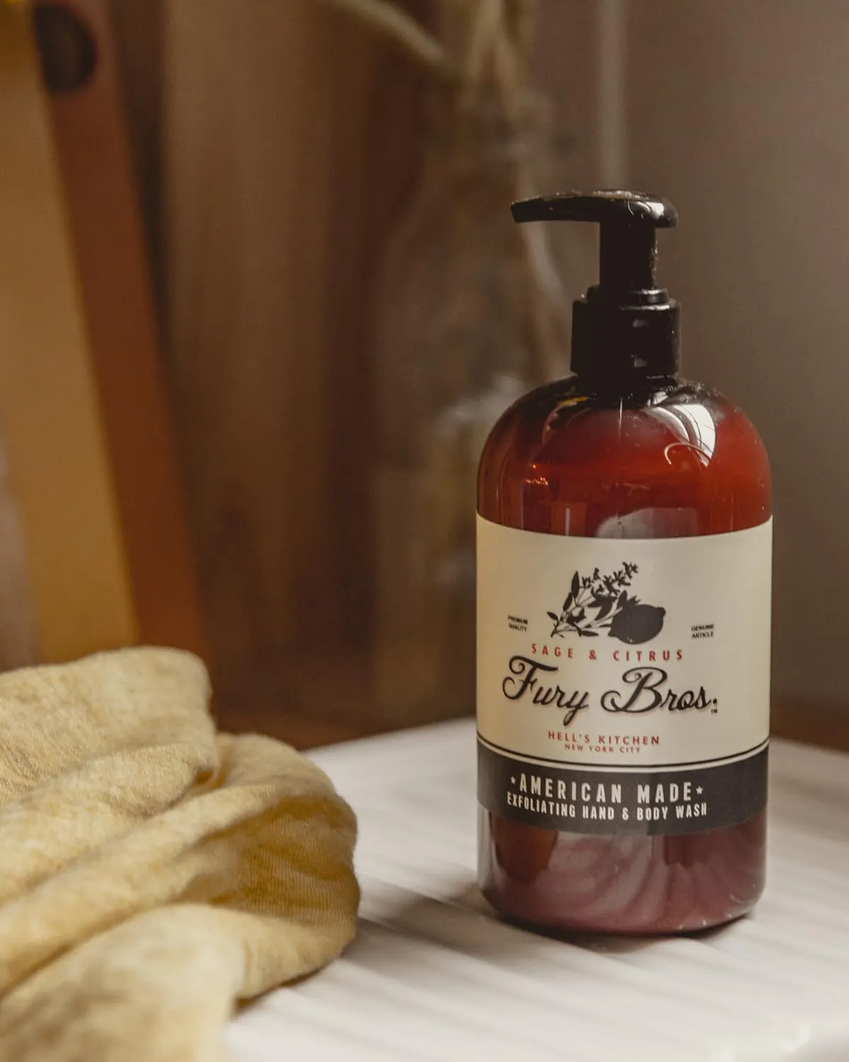 Black Series Hand & Body Wash | Sage & Citrus | Natural Ingredients | Exfoliating Volcanic Pumice | Moisturizing Aloe Vera | Made in USA | Cruelty-Free | Microbead Free | 16 oz