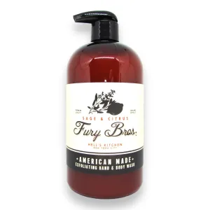 Black Series Hand & Body Wash | Sage & Citrus | Natural Ingredients | Exfoliating Volcanic Pumice | Moisturizing Aloe Vera | Made in USA | Cruelty-Free | Microbead Free | 16 oz