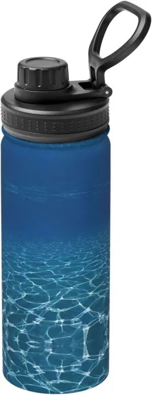 Blue Deep Ocean 18oz Sports Insulated Bottle For Outdoor Activities,Your Ideal Companion Staying Hydrated
