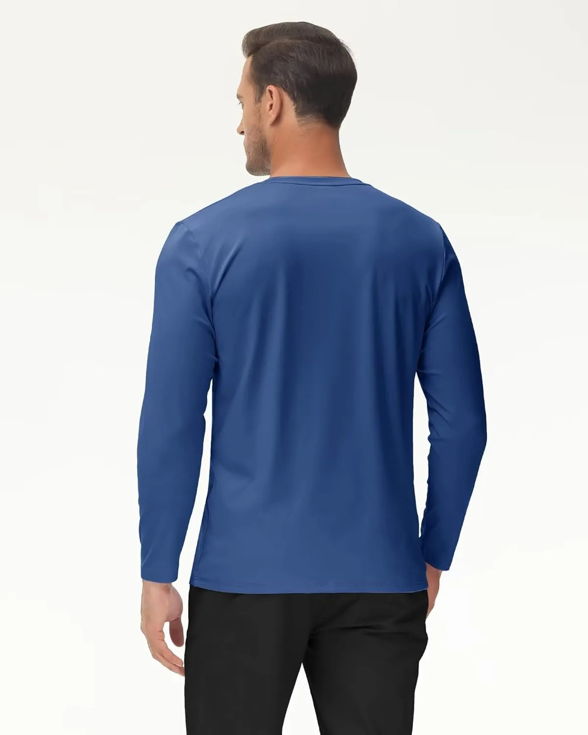 Boladeci Men's UPF 80  Sun Shirts Long Sleeve Lightweight UV Protection SPF Shirts Rash Guard Swim T-Shirts