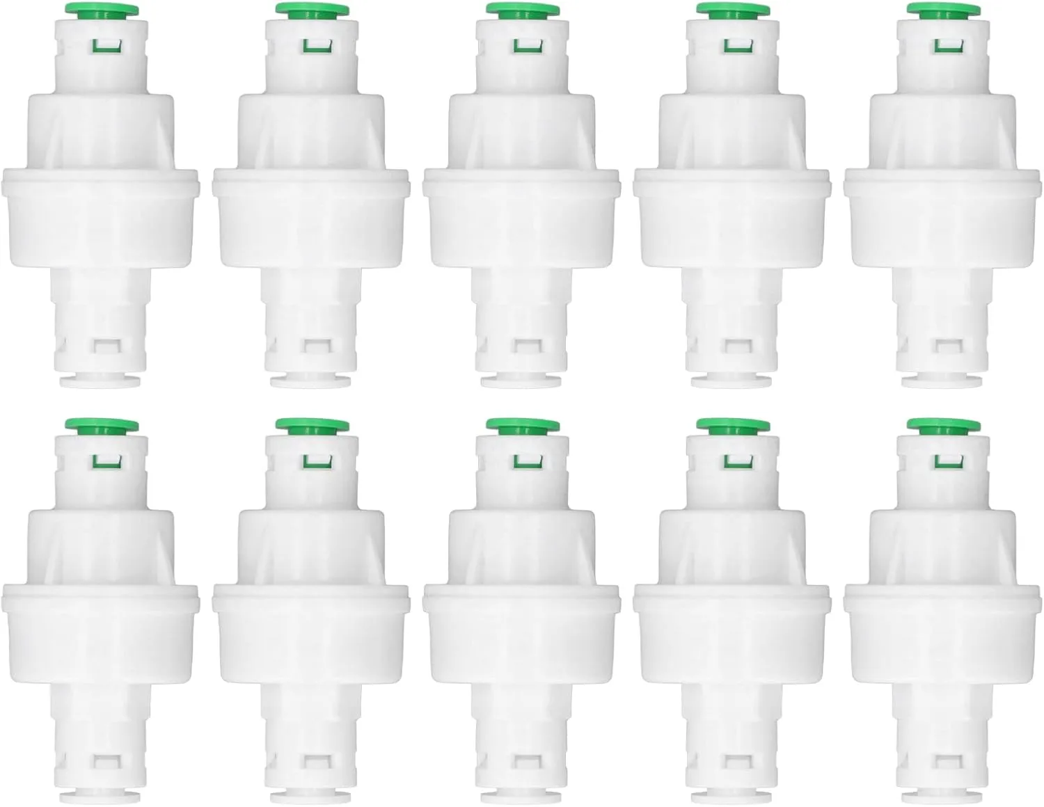 BORDSTRACT 10PCS Reducing Valve, Water Purifier Reducing Valve, Pressure Regulator PP DN8 Fitting for Replacement, Water Pressure Regulator Good Sealing