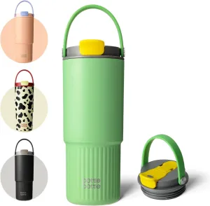 BOTTLE BOTTLE Insulated Water Bottle with Straw and Handle Stainless Steel Water Bottles for Car Sports Home Office and School 26oz Leak Proof