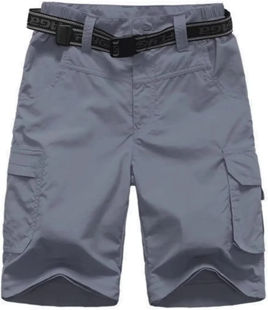 Boy's Hiking Cargo Pants Kids' Outdoor Quick Dry Pants Casual Youth Climbing Convertible Trouser Fishing Pants