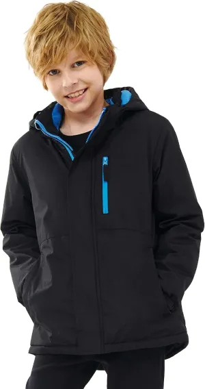 Boys Winter Coats Waterproof Breathable Snowboarding Ski Jackets Fleece Lined Hooded Rain Coat for Kids