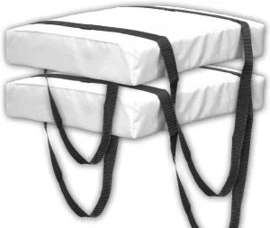 Bradley 2 Pack Type IV Boat Cushion USCG Approved Throwable Flotation Device; Coast Guard Approved Throw Preserver with Foam Cushion; throwable Boat Safety Device