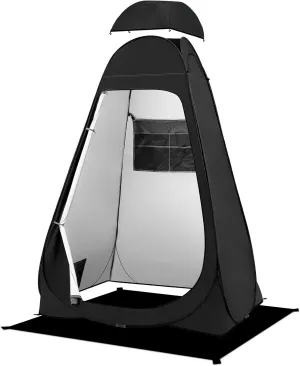 BRIAN & DANY Pop Up Shower Tent, Portable Privacy Camping Changing Tent, Camp Toilet Bathroom Pod with Rain Shelter & Windows, UPF 50  & Waterproof, 47.2" x 47.2" x 74.8"
