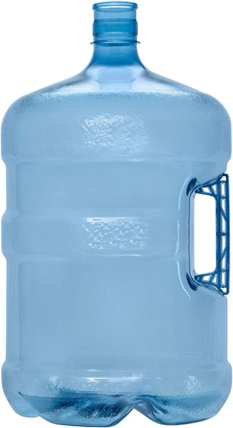 Brio B.P.A. Free 5 Gallon Plastic Crown Cap Reusable Water Bottle Container