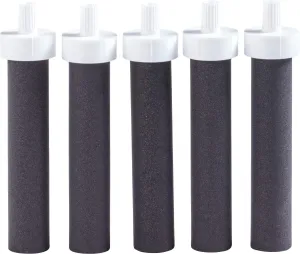 Brita Water Bottle Replacement Water Bottle Filters, Black, 5 Count