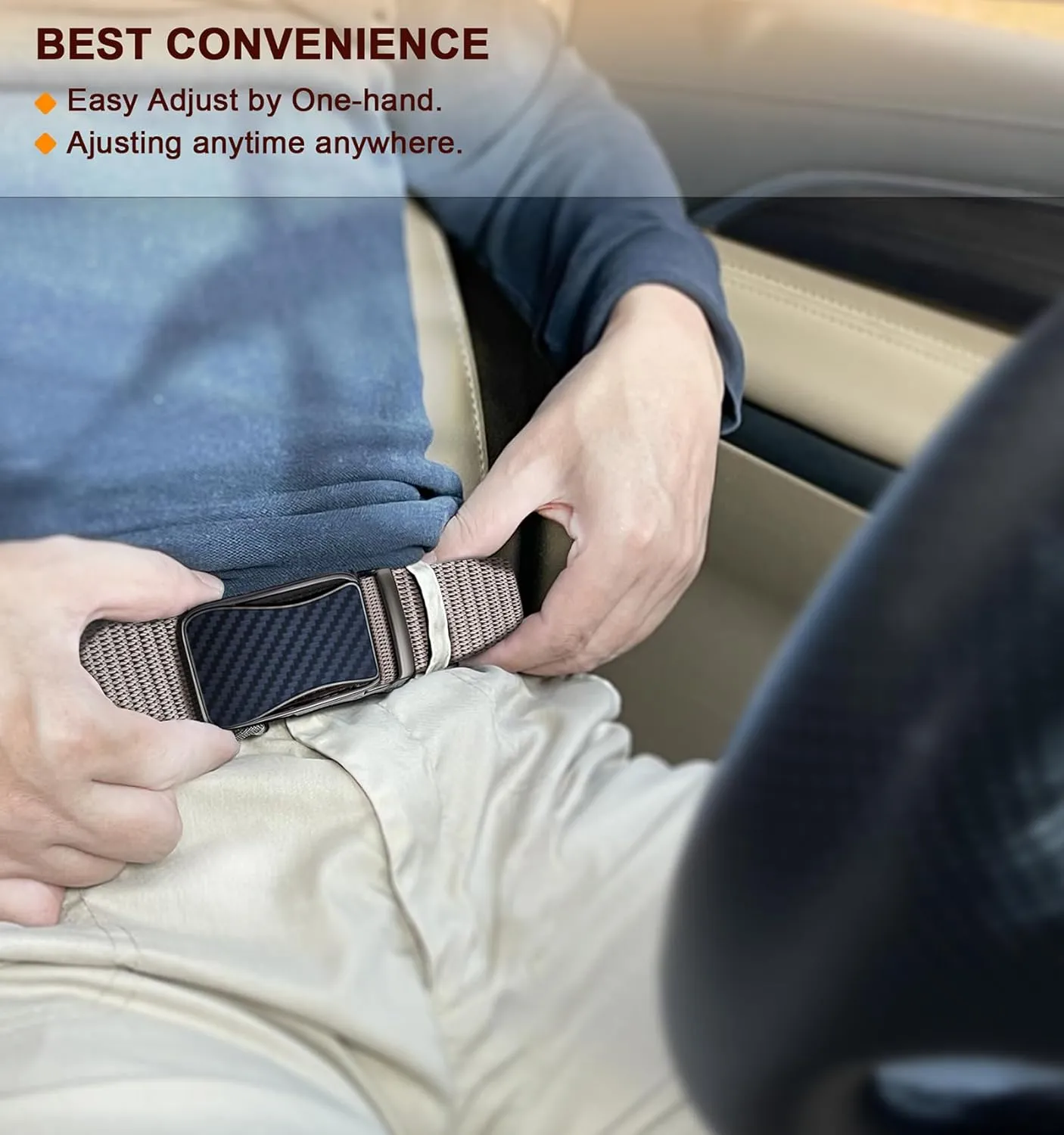 BULLIANT Mens Ratchet Belt Reversible,Web Nylon Casual Belt for Gift Men Golf Hiking Pants Jeans 2 In 1