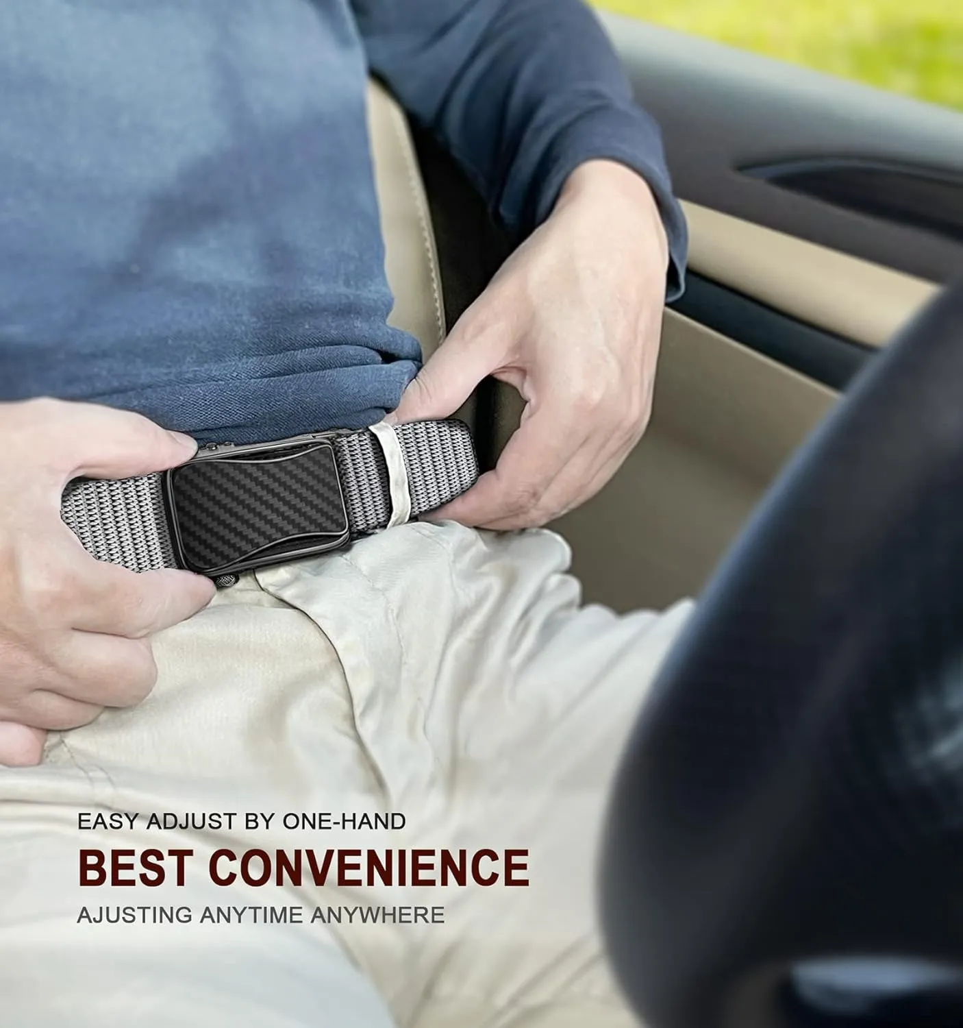 BULLIANT Mens Ratchet Belt Reversible,Web Nylon Casual Belt for Gift Men Golf Hiking Pants Jeans 2 In 1