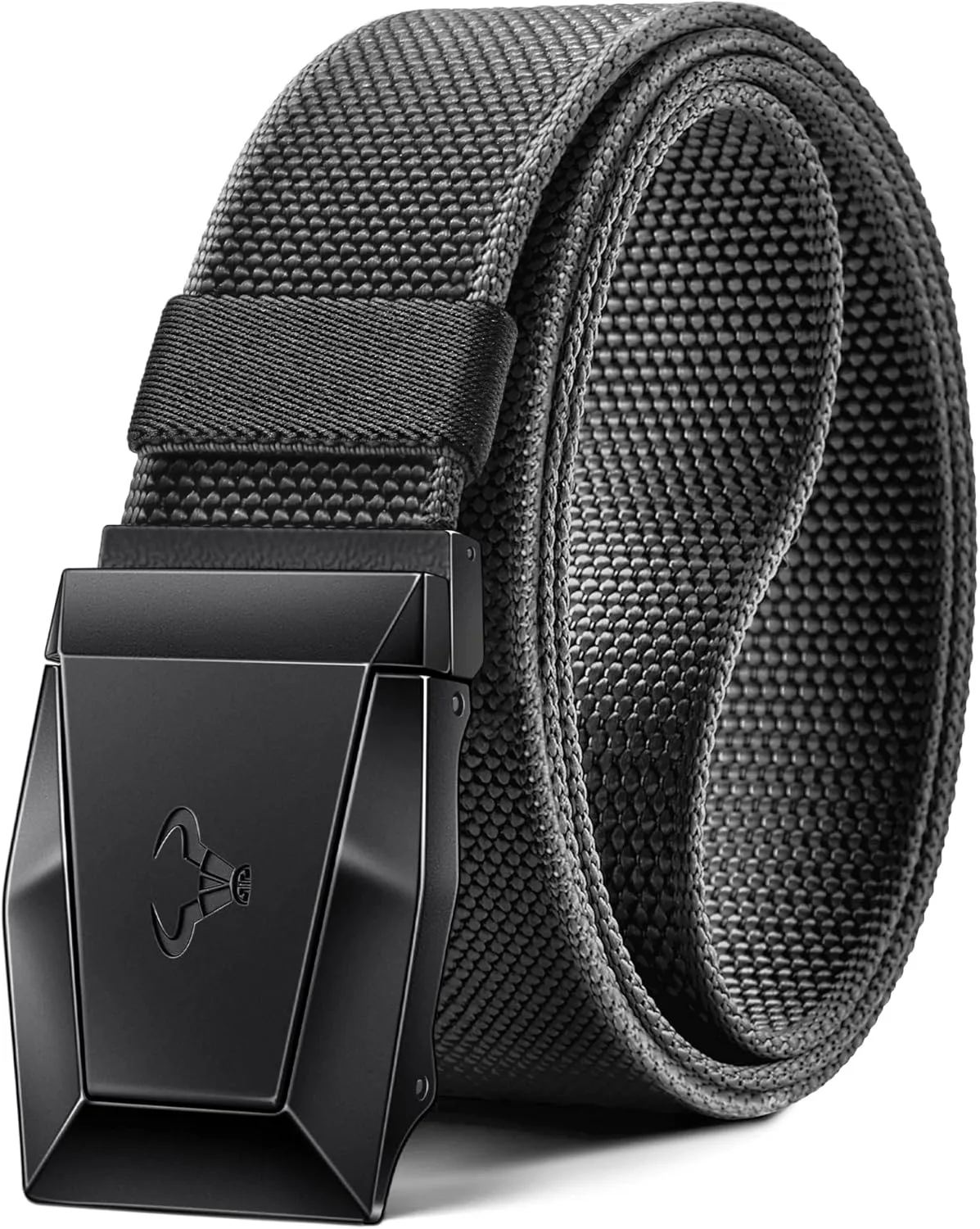 BULLIANT Tactical Belt for Men, Men Stretch Nylon Web Gift Belt 1.5"-Hiking Rigger Military Work-Quick Release
