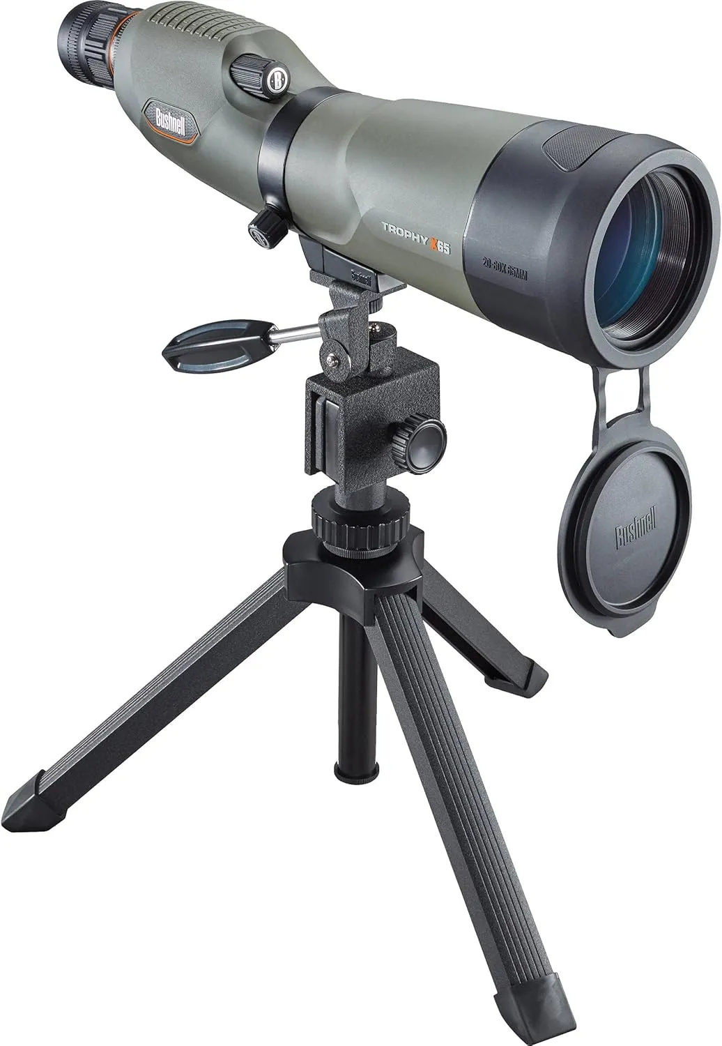 Bushnell Trophy Xtreme 20-60x65 Spotting Scope with Compact Tripod   Lens Cleaning Kit