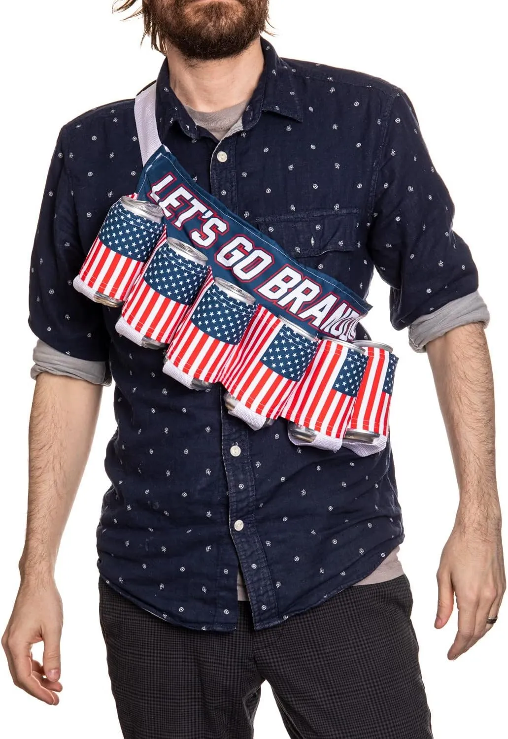 Calhoun Unisex Themed Fourth of July USA Americana Patriotic Beverage Beer Belt