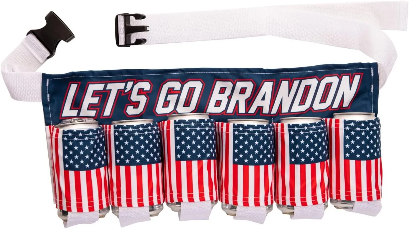 Calhoun Unisex Themed Fourth of July USA Americana Patriotic Beverage Beer Belt