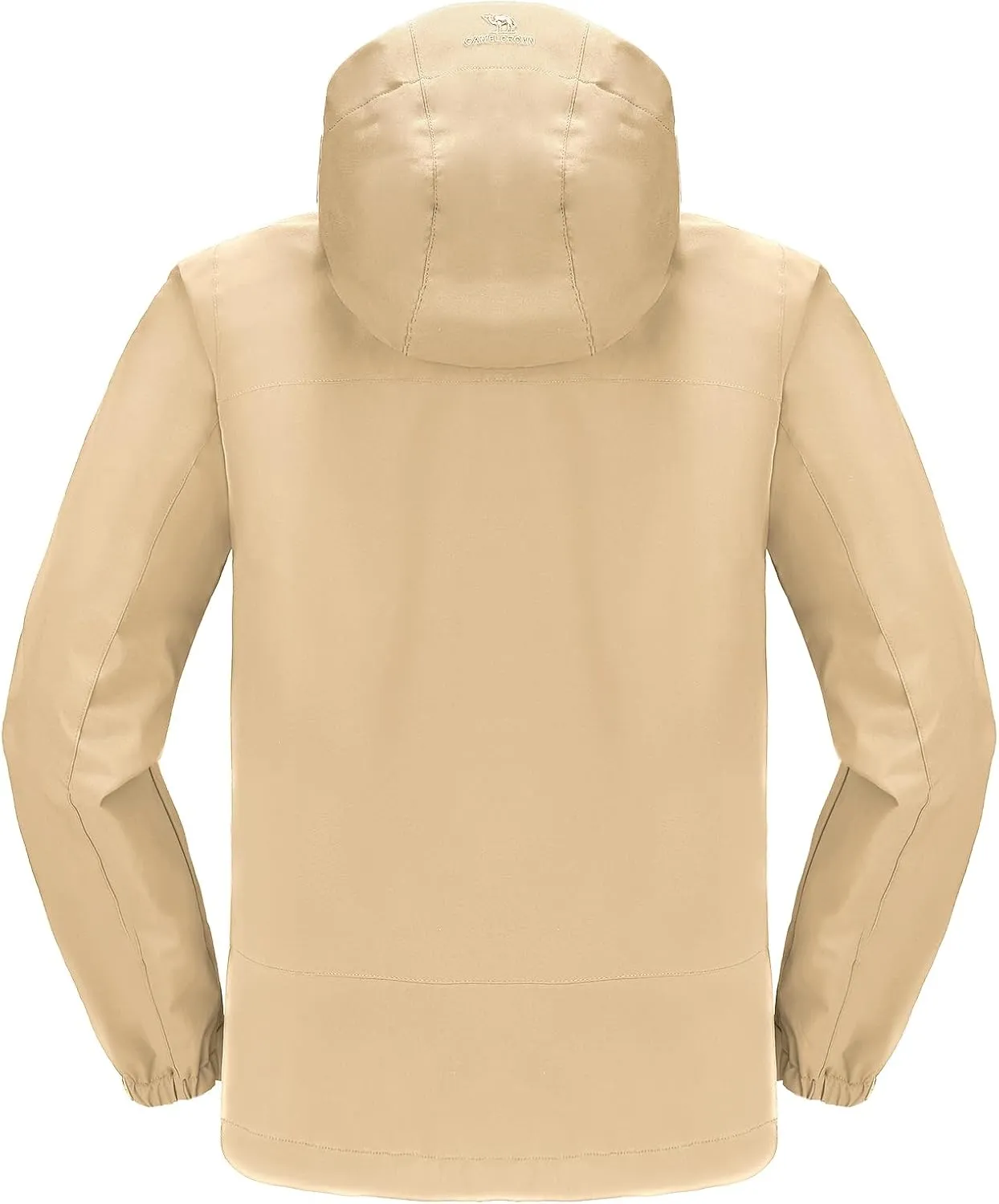 CAMEL CROWN Women's Waterproof Windbreaker Jacket, Lightweight Wind-Resistant Hiking Coat