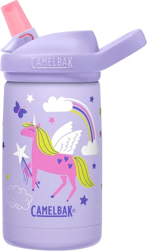 CamelBak Eddy  Kids Bite Valve Straw Insulated Stainless Steel Water Bottle 12oz