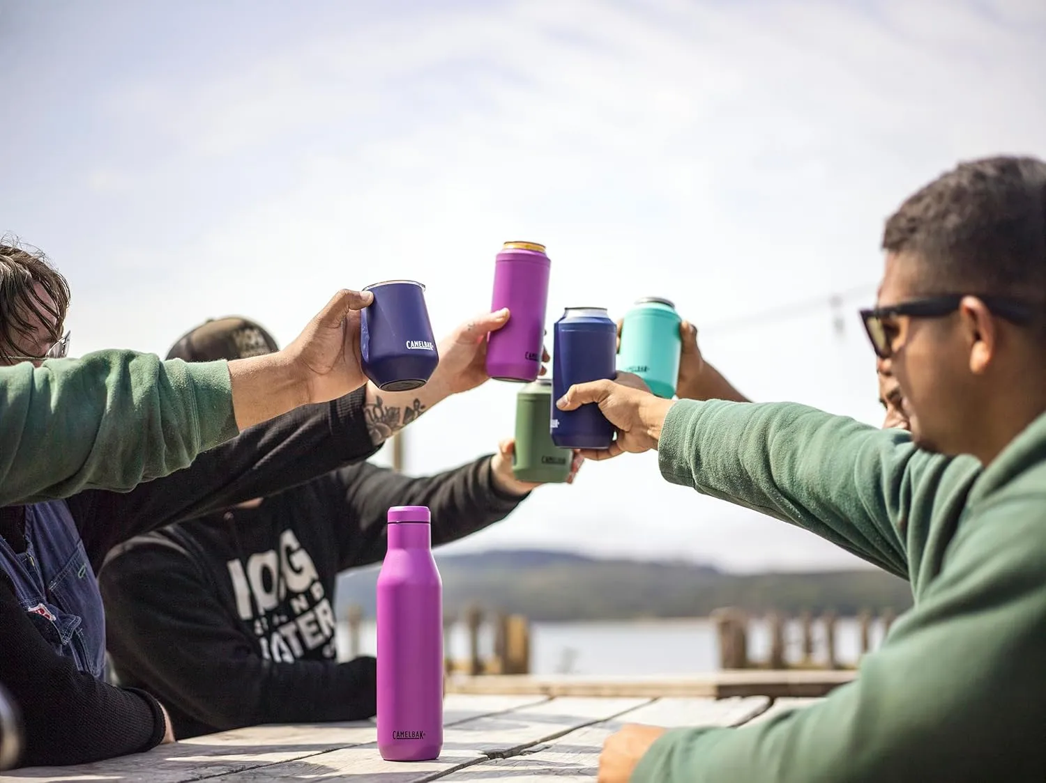 CamelBak Horizon 25oz Water Bottle - Insulated Stainless Steel - Wine Compatible - Leak Proof - Desert Sunrise