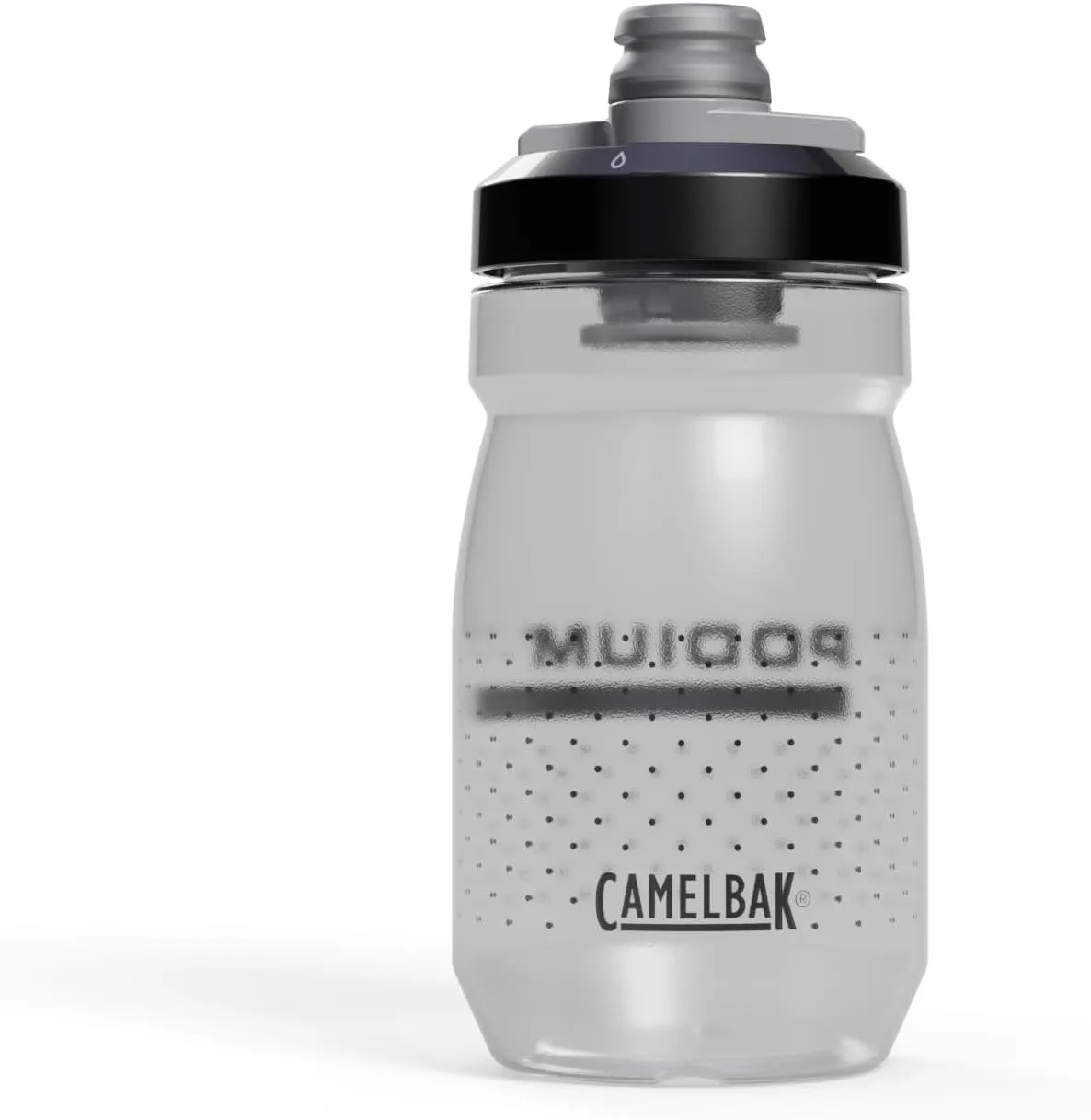 CamelBak Podium 15oz Bike Water Bottle - Easy Squeeze Bottle - Fits Most Bike Cages, Carbon