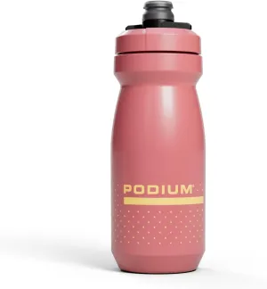 CamelBak Podium 21oz Bike Water Bottle - Easy Squeeze Bottle - Fits Most Bike Cages, Coral Sunset